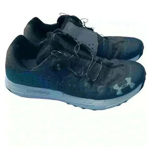 UNDER ARMOUR WOMENS TENNIS SHOE BLACK UA SYNCLINE BOA, 3021374-101 Sz 10